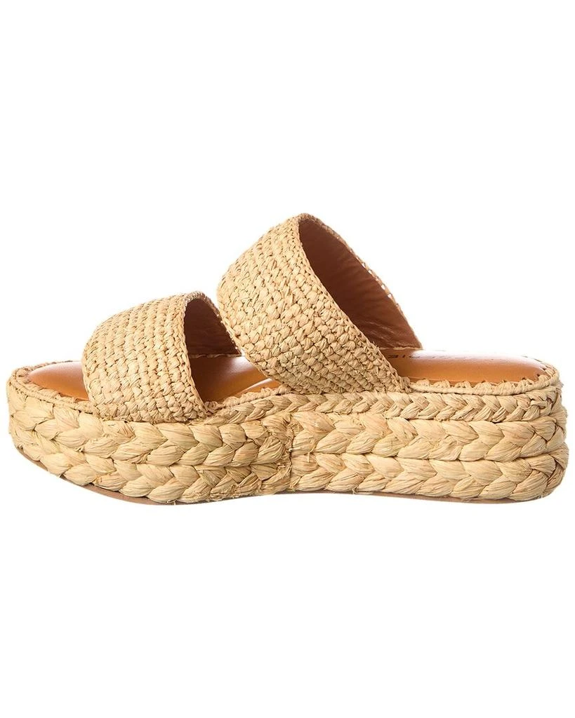 Clergerie Arlene Raffia Platform Sandal 2