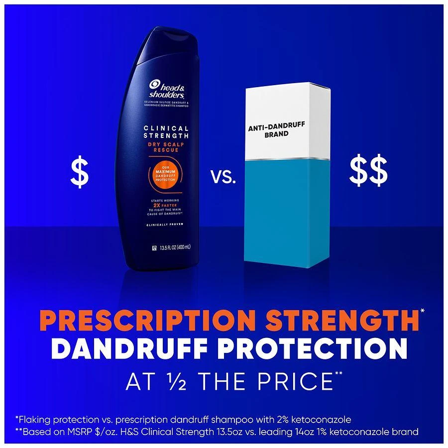 Head & Shoulders Clinical Strength Dry Scalp Rescue Shampoo, for Stubborn Dandruff 2