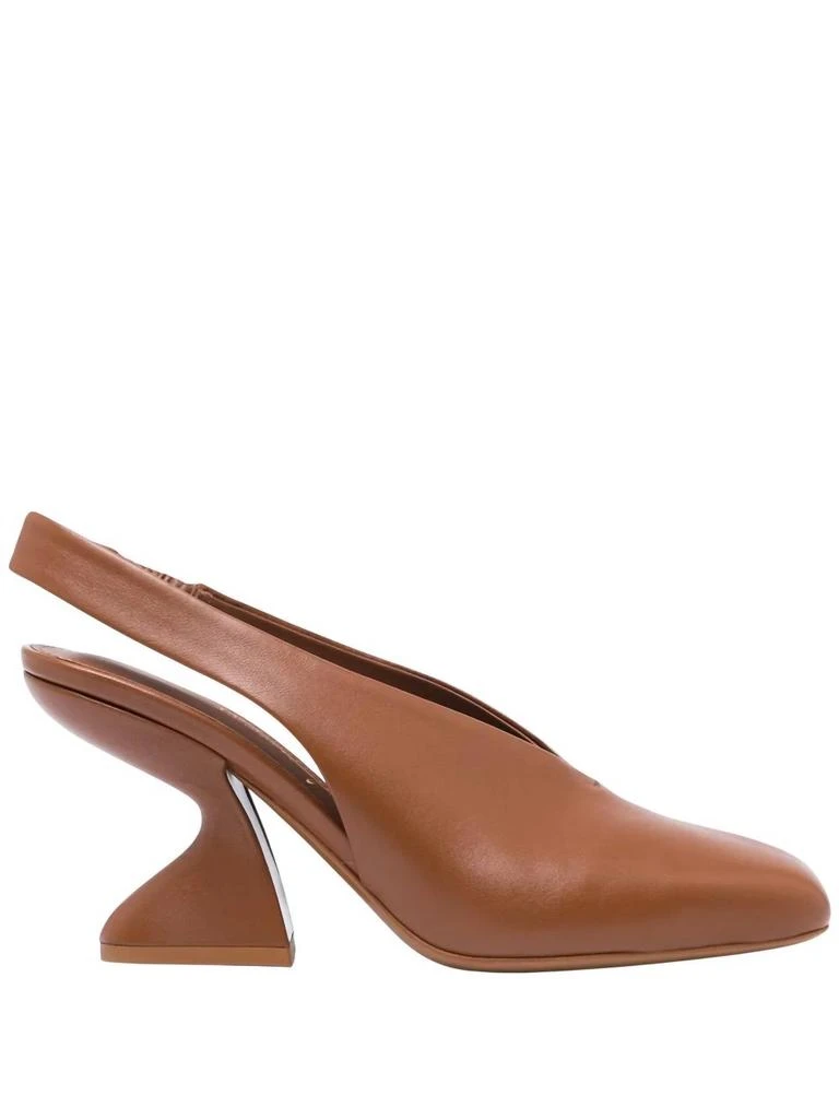 Salvatore Ferragamo Women
s Sloane Chunky-Heel Pumps In Beige/brown 1
