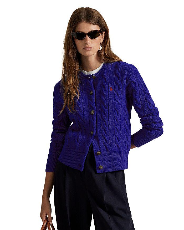 Yves Saint Laurent Neck-Tie Wool-Cashmere Cardigan - Women's