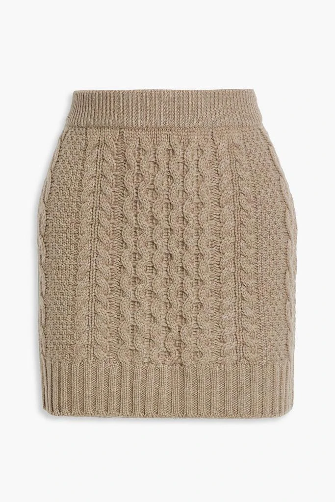 Lisa Yang Estelle cable-knit cashmere mini skirt 1