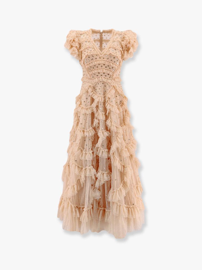 Needle & Thread Long dress with all-over sequins