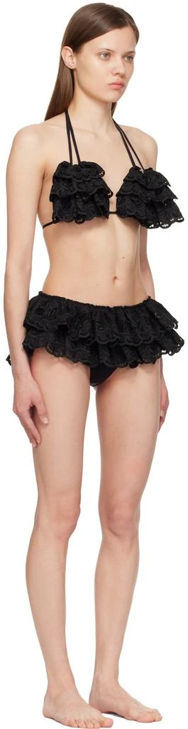 CHOPOVA LOWENA SSENSE Exclusive Black Ruffy Bikini 2