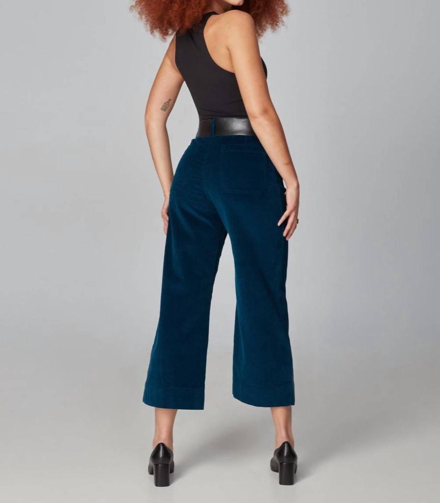 Lola Hats Lola Hats - Colette High-Rise Cropped Wide Leg Corduroy Pant