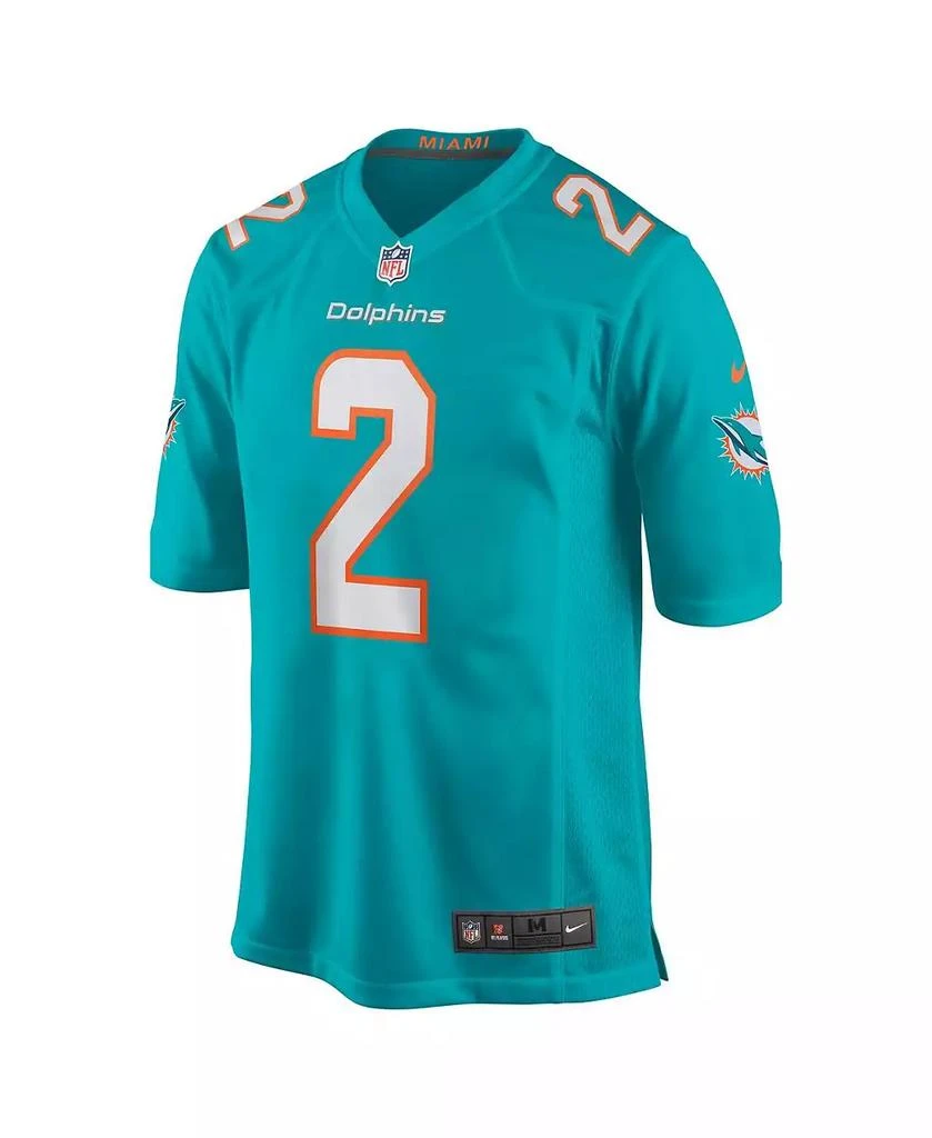 NIKE Men's Bradley Chubb Aqua Miami Dolphins Game Player Jersey 3