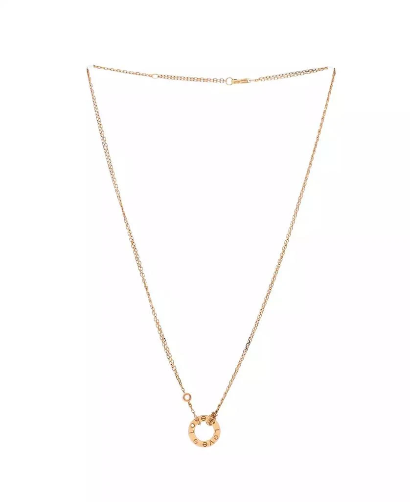 Cartier 2 Diamonds Love Pendant Necklace 2