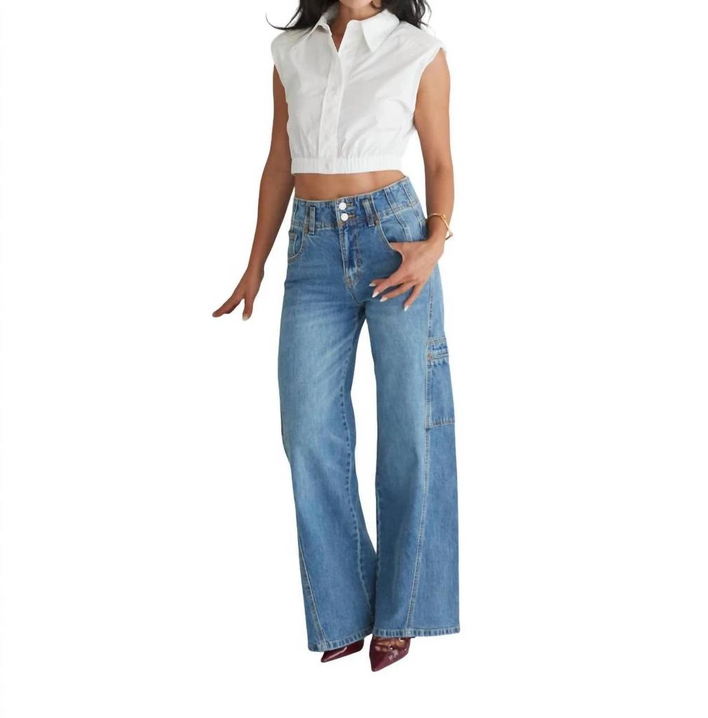 Habitual Habitual - Cargo Extra Wide Leg Jean 1