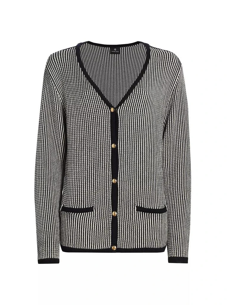 ANINE BING Dave Stripe Cardigan 1