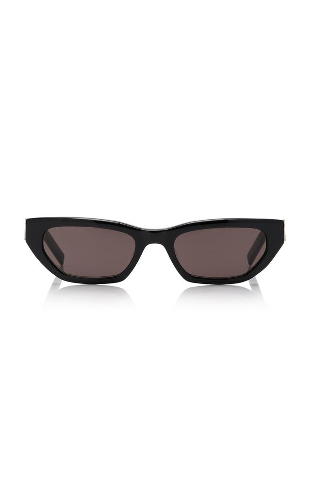 Saint Laurent Saint Laurent - Cat-Eye Acetate Sunglasses - Black - OS - Moda Operandi