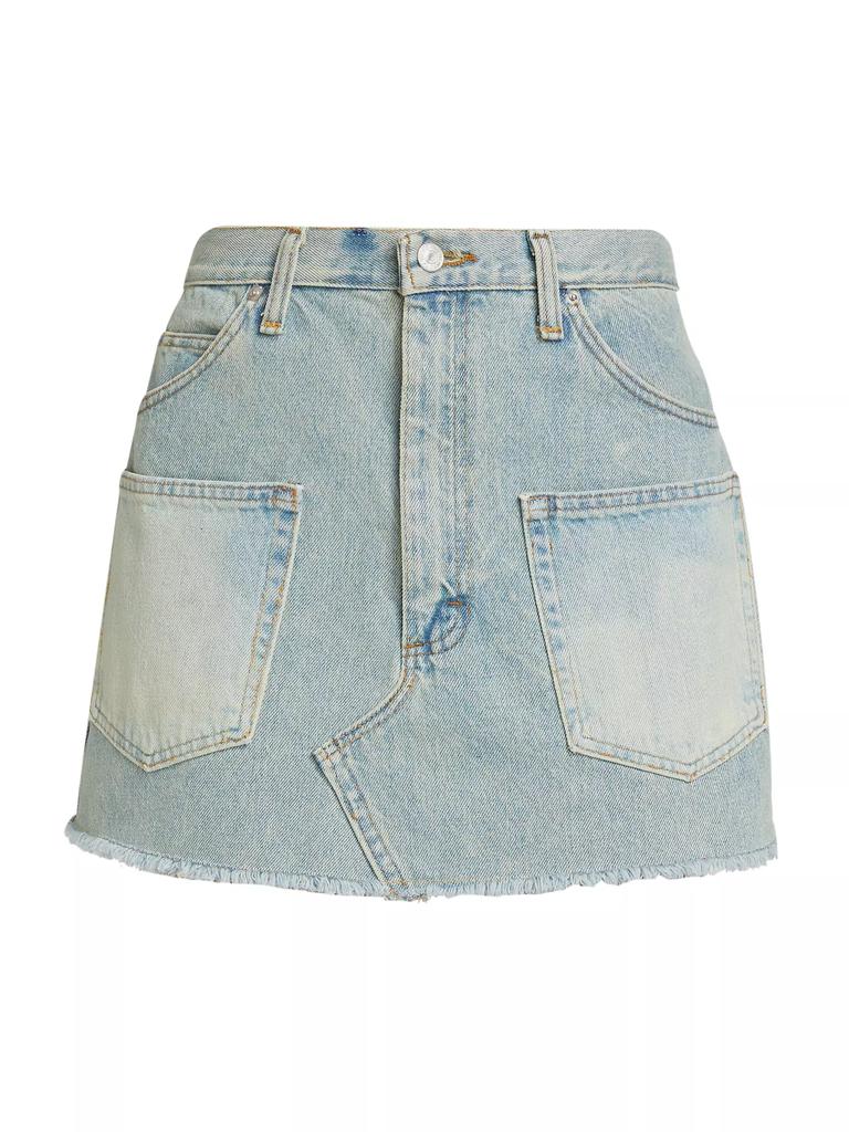 Sea Alba Patch-Pocket Denim Miniskirt