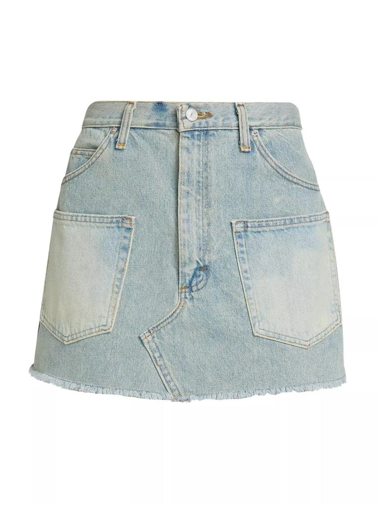 Sea Alba Patch-Pocket Denim Miniskirt 1