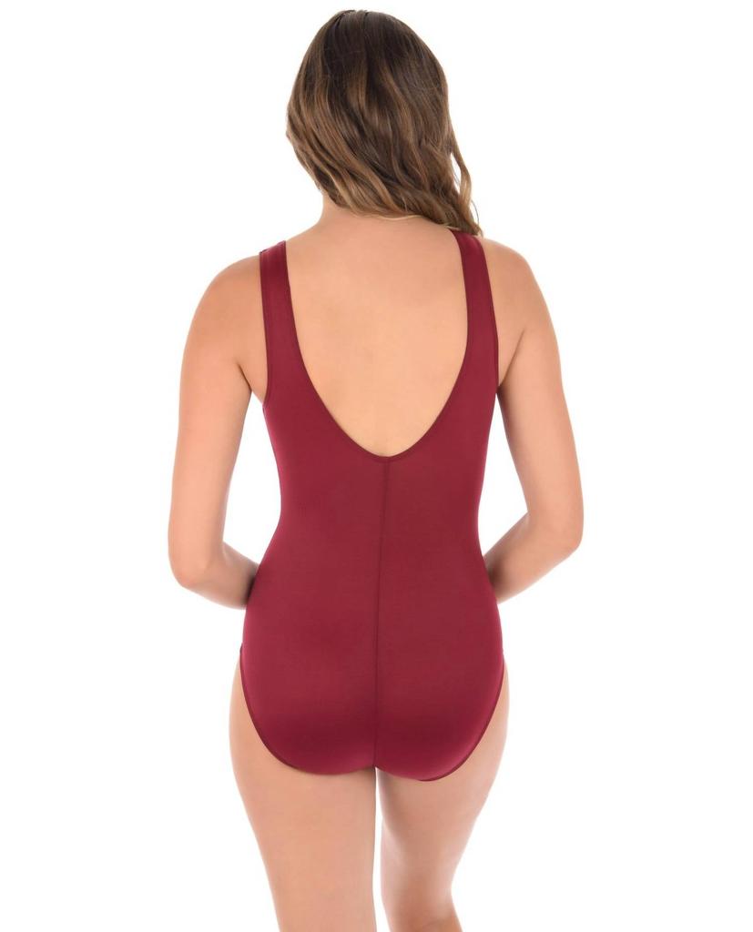 Miraclesuit Miraclesuit - Womens Illusionist Palma Mesh High Neck One Piece Swimsuit