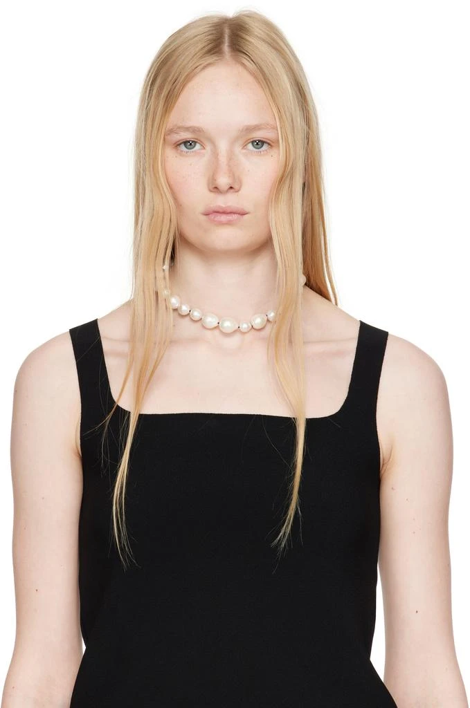Sophie Buhai White Pearl Moon Collar Choker 2