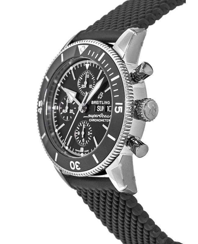 BREITLING Breitling Superocean Heritage Chronograph 44 Automatic Black Dial Rubber Strap Men's Watch A13313121B1S1 3