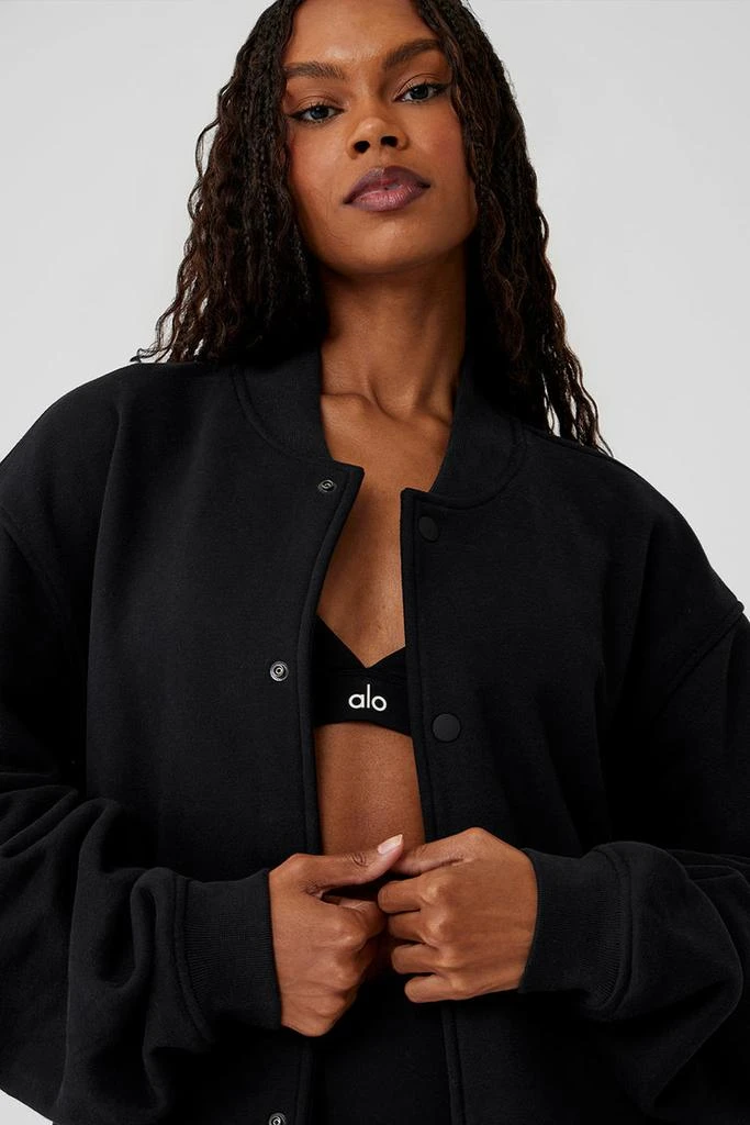 Alo Renown Varsity Jacket - Bone 4