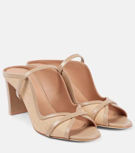 Malone Souliers Norah 70 leather-trimmed sandals 1