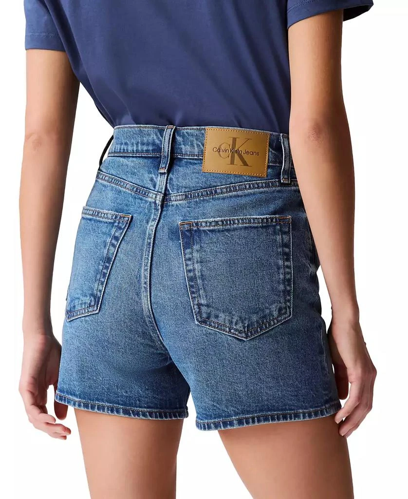 Calvin Klein Women's High-Rise Cotton Denim Shorts 4