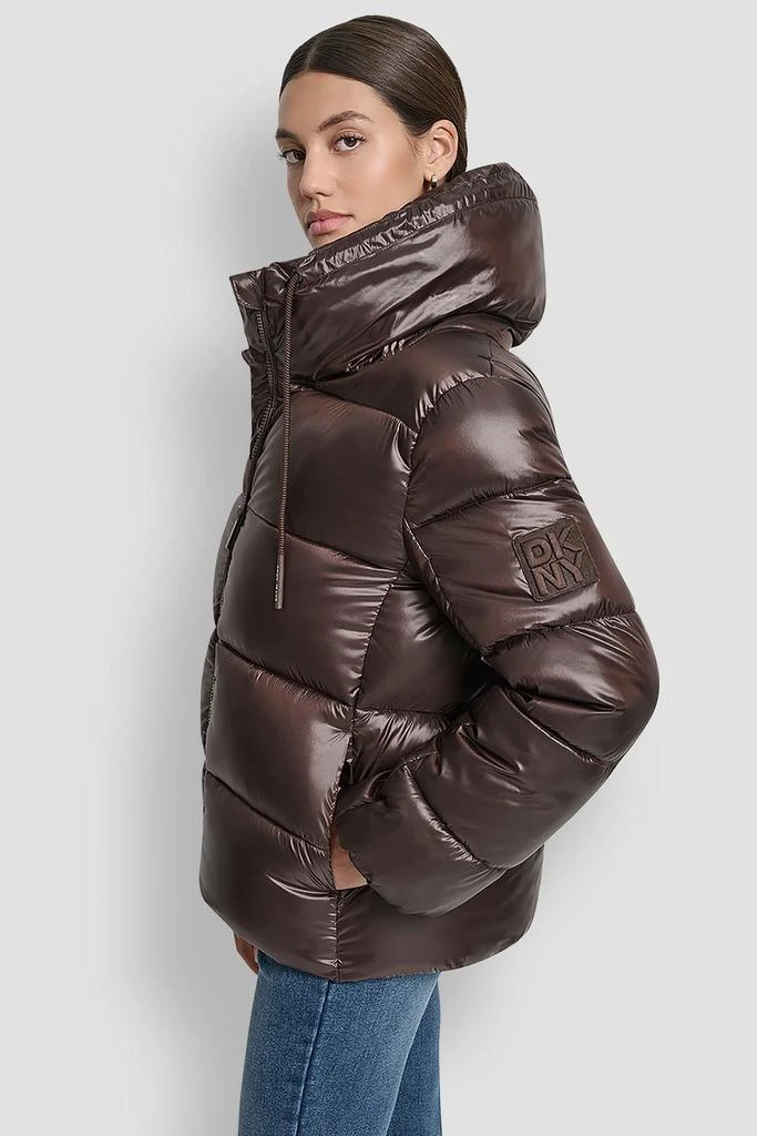 DKNY FUNNEL-NECK LIGHTWEIGHT PUFFER JACKET 3