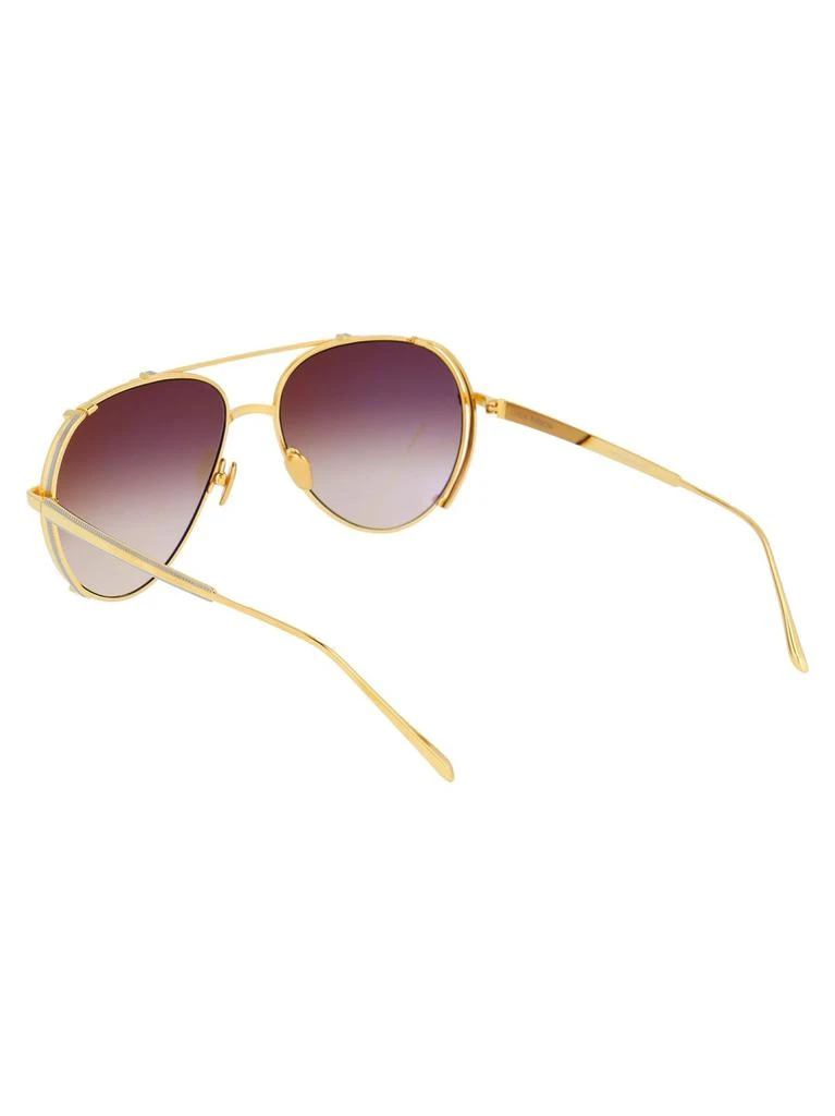 Linda Farrow Linda Farrow Newman Aviator Frame Sunglasses 4