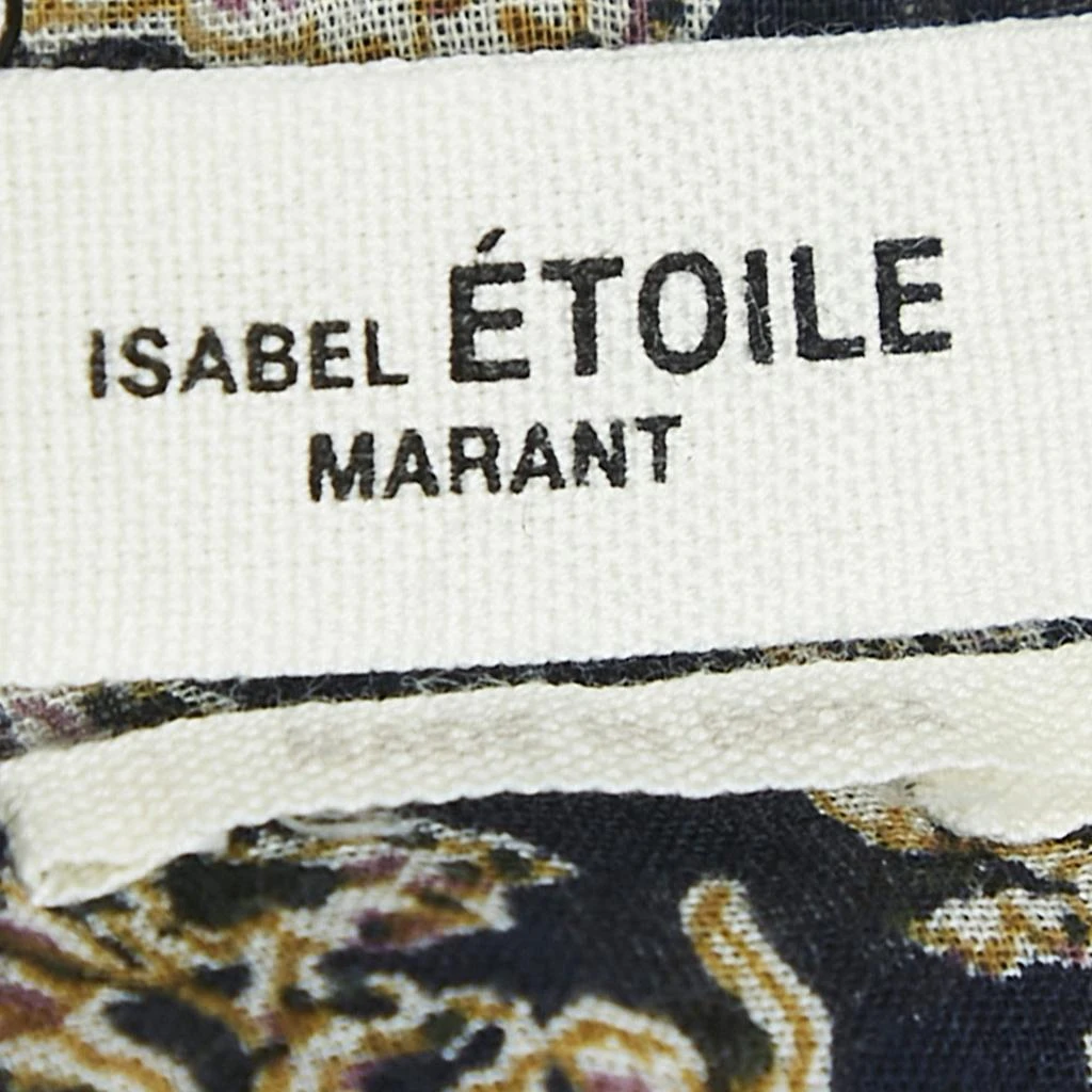 Isabel Marant Isabel Marant Etoile Blue Floral Print Cotton Vega Blouse S 4