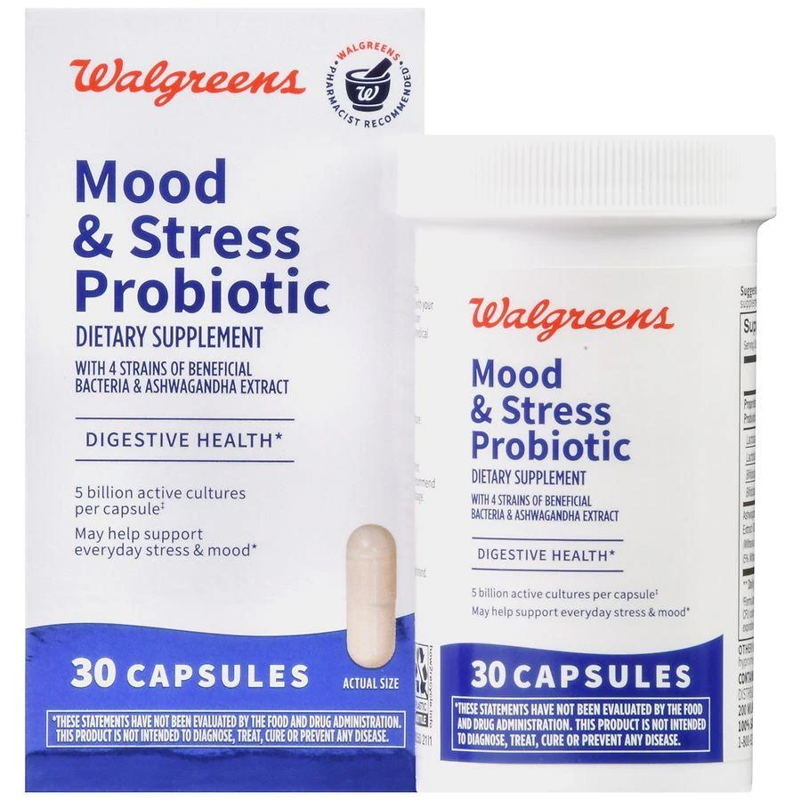 Walgreens Mood & Stress Probiotic Capsules 1
