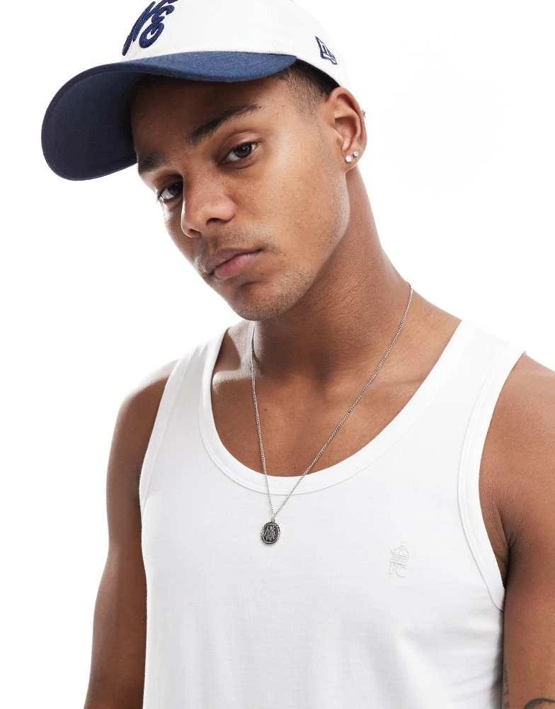 French Connection Mens French Connection vest in white 3