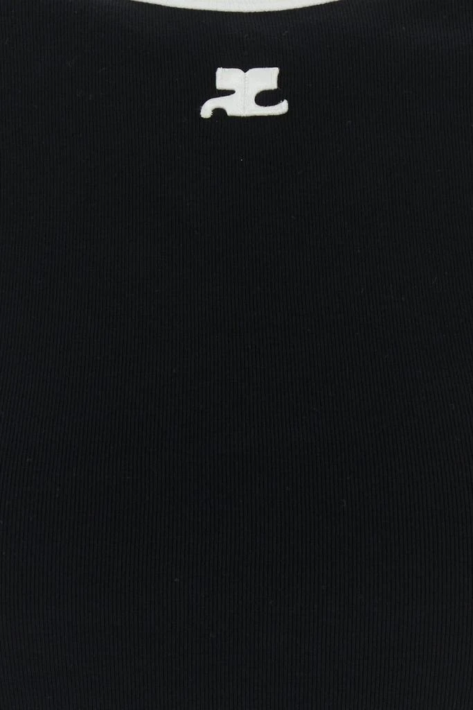 courreges Black cotton t-shirt 3