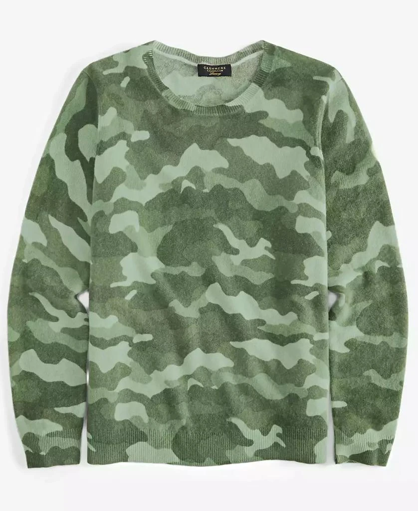 Charter Club Women's 100% Cashmere Camo-Print Crewneck Sweater, Created for Macy's 4