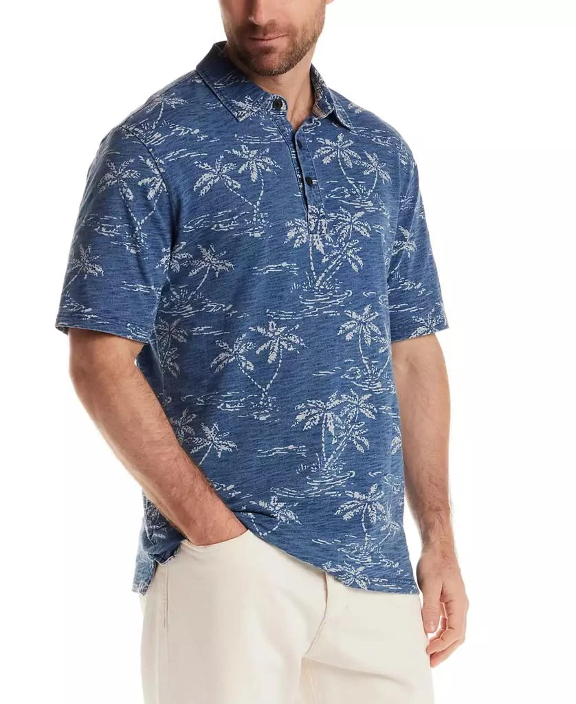 Weatherproof Vintage Men's Short Sleeve Tropical Print Polo Shirt 3