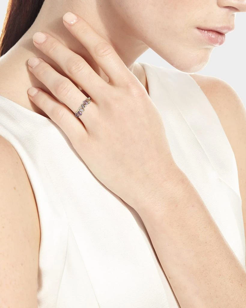 Suzanne Kalan Bloom 14K Yellow Gold Amalfi Mix Ring, Size 4-8.5 2