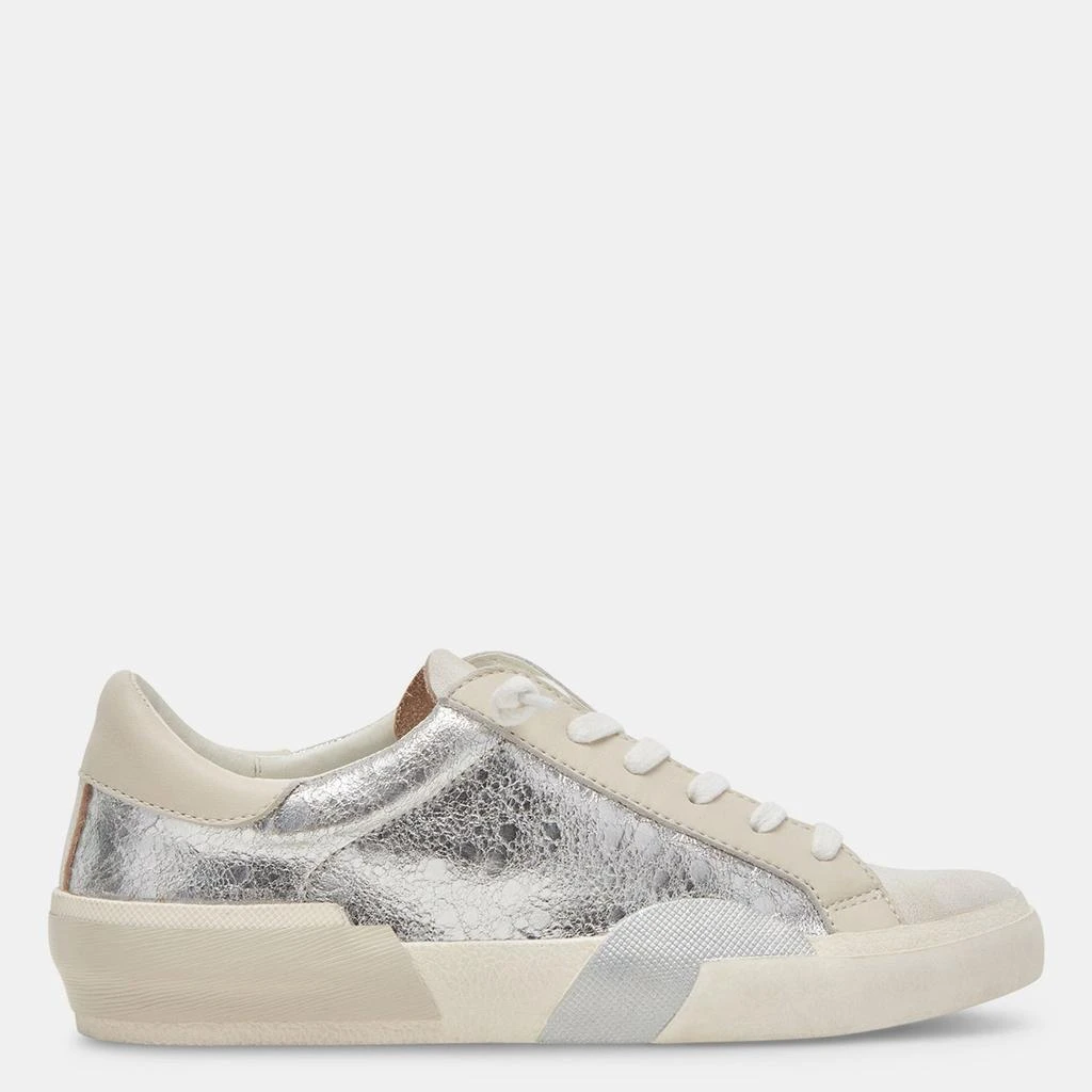 Dolce Vita Zina Sneakers Chrome Distressed Leather 1