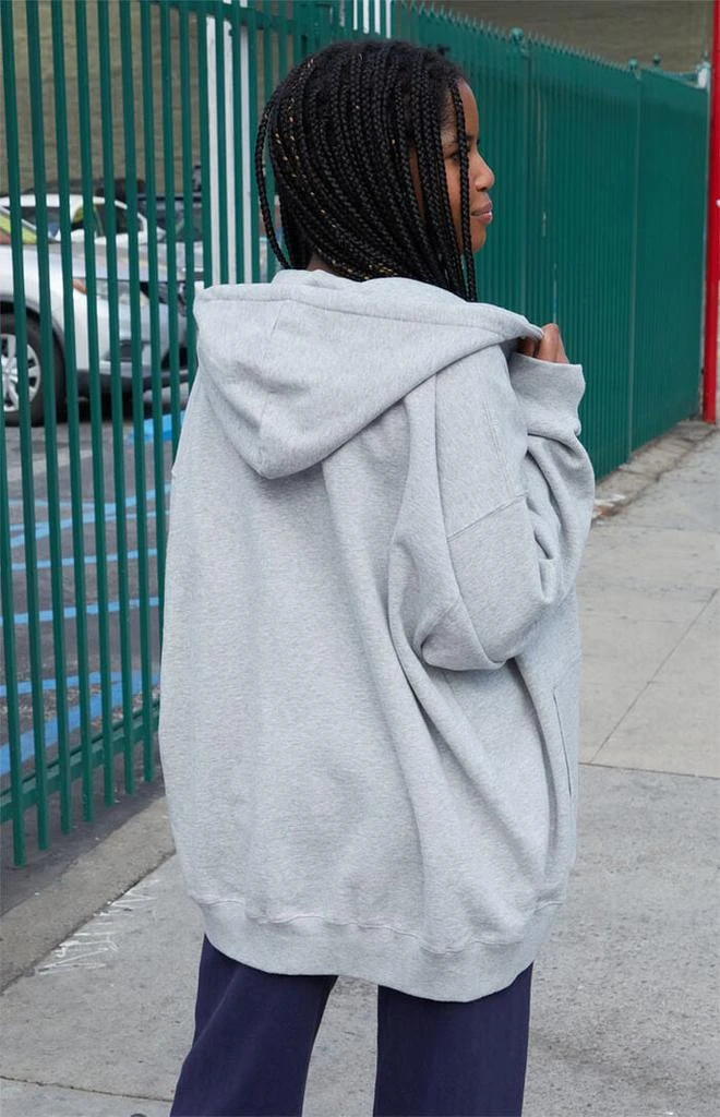 John Galt Heather Grey Full Zip Hoodie 3