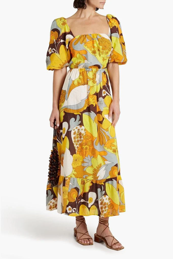 ANTIK BATIK Bahia printed fil coupé cotton maxi dress 2