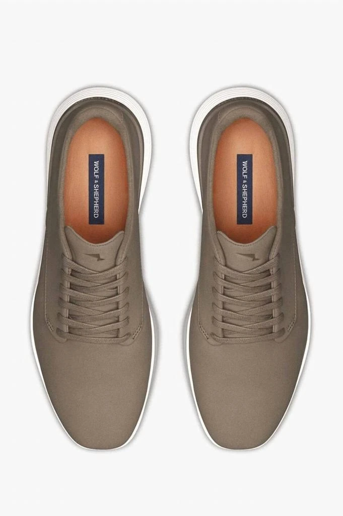 Wolf & Shepherd Men's Crossover Derby Shoes In Desert/white 3
