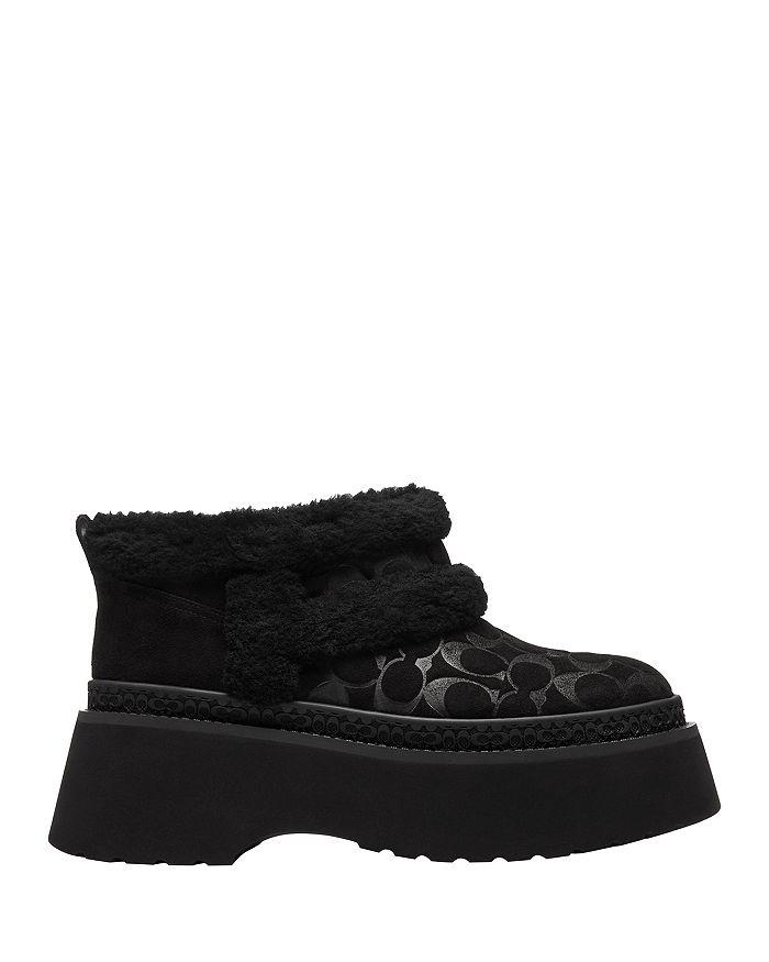 Coach Women's Christina Signature Shearling Booties