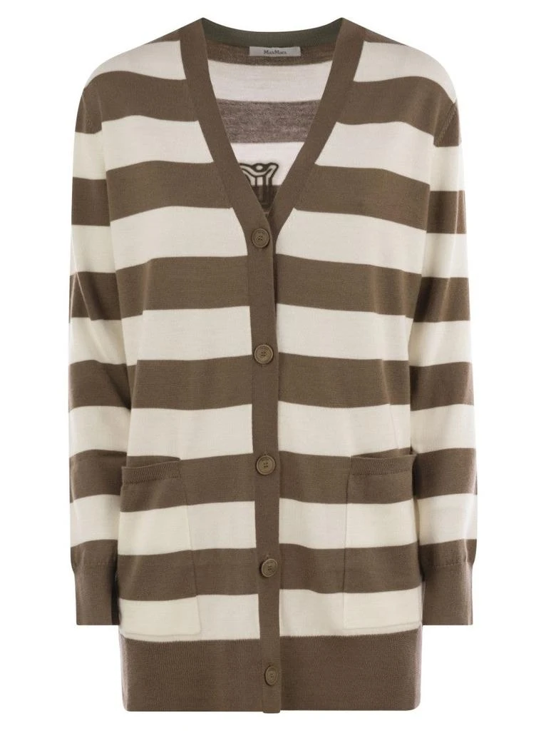 Max Mara Fiemme - Long Striped Wool Cardigan