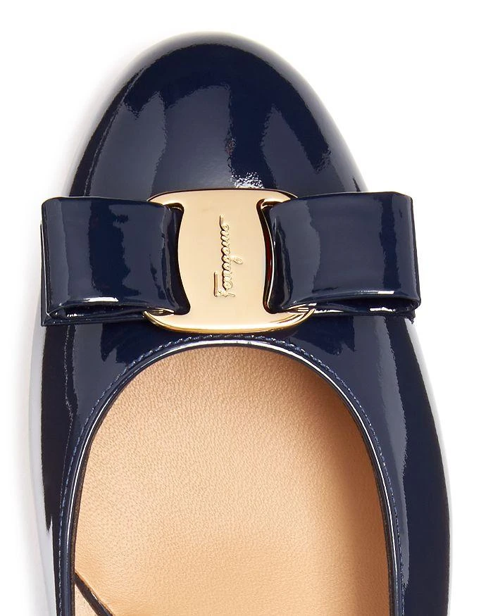 Salvatore Ferragamo Women
s Vara Leather Pumps 8