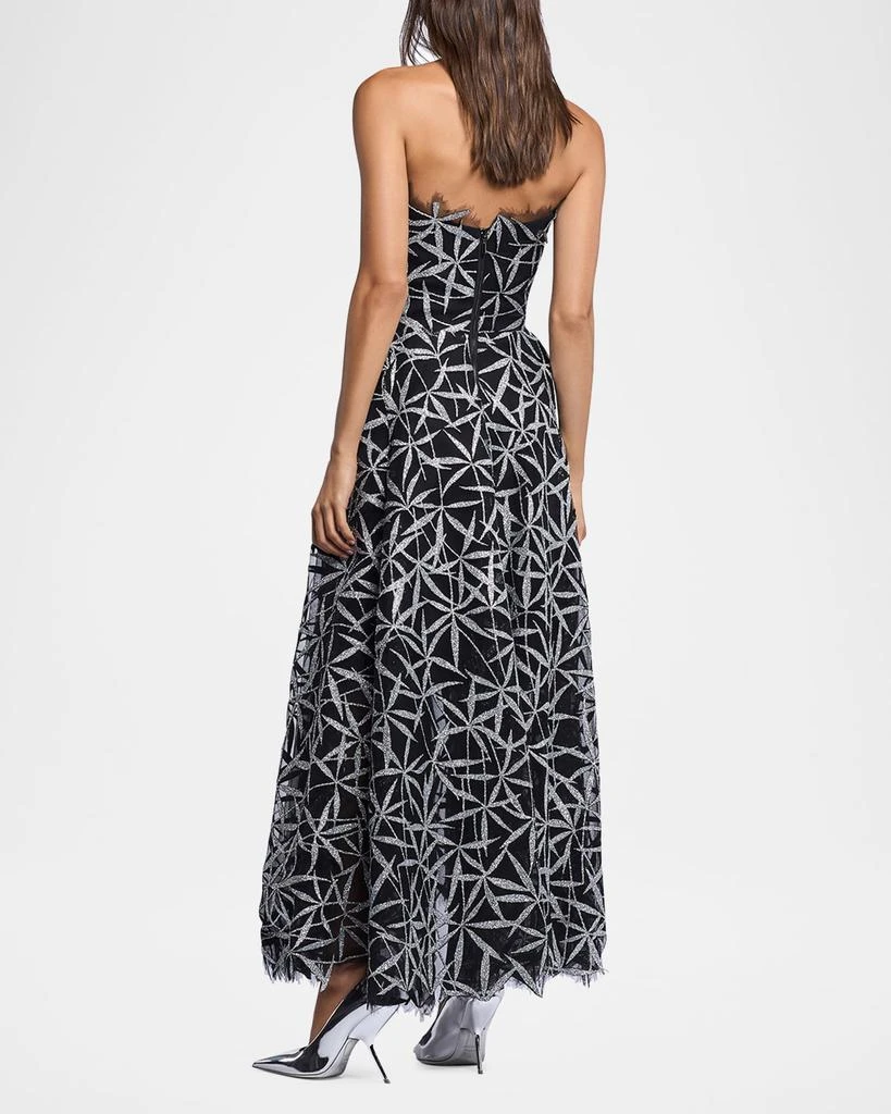 Maticevski Axis Embellished Strapless Fit-&-Flare Gown 3