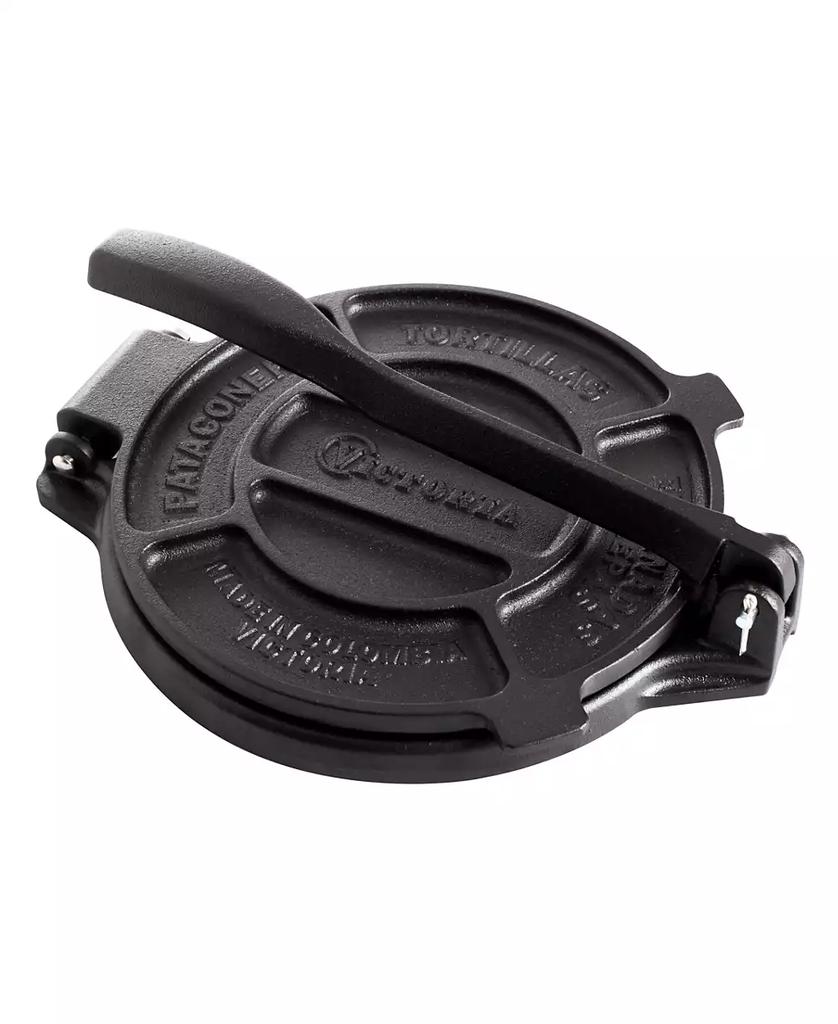 Victoria Cast Iron Tortilla Press 6.5 IN Seasoned