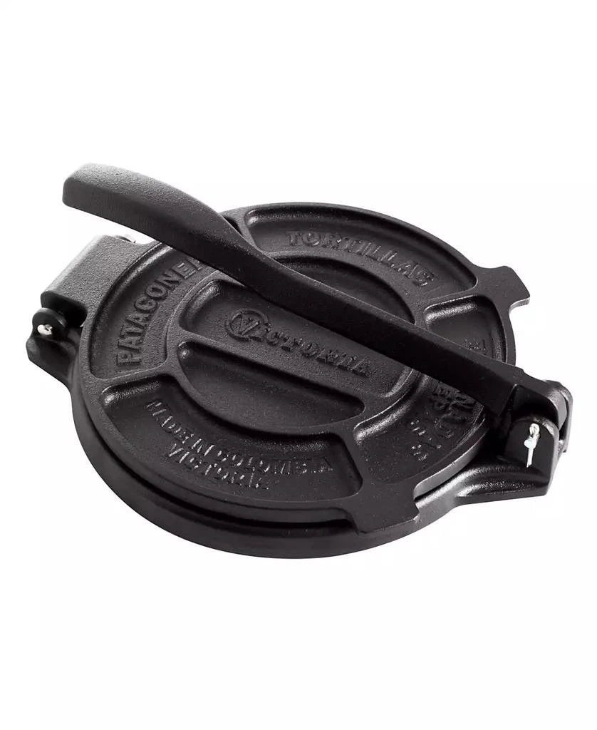 Victoria Cast Iron Tortilla Press 6.5 IN Seasoned 1