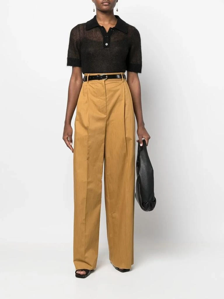 Salvatore Ferragamo Ferragamo High-Waisted Wide Leg Trousers 137628752129 4