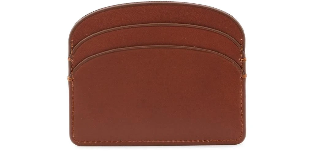 A.P.C. Demi-Lune leather card holder 4