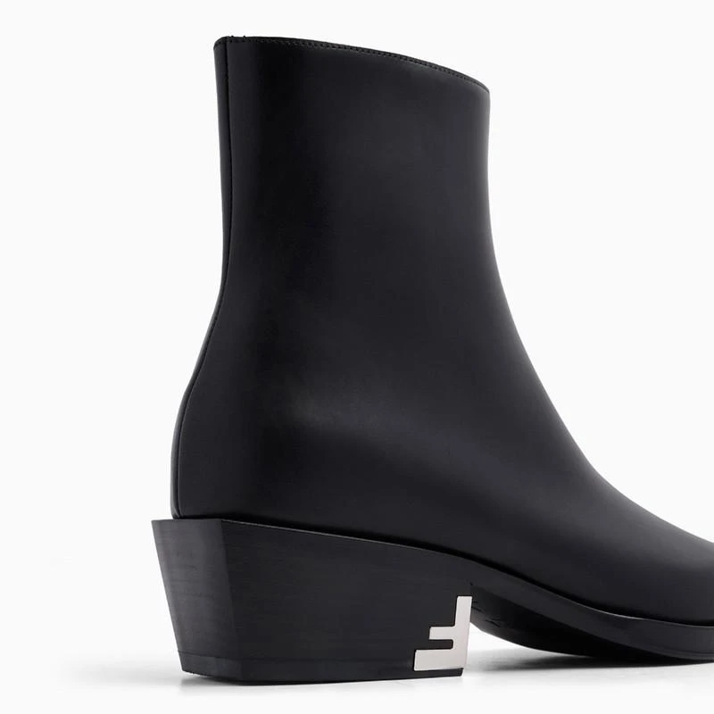 FENDI  BLACK LEATHER BOOT 2