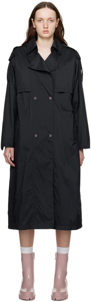 Moncler Black Deva Trench Coat 1