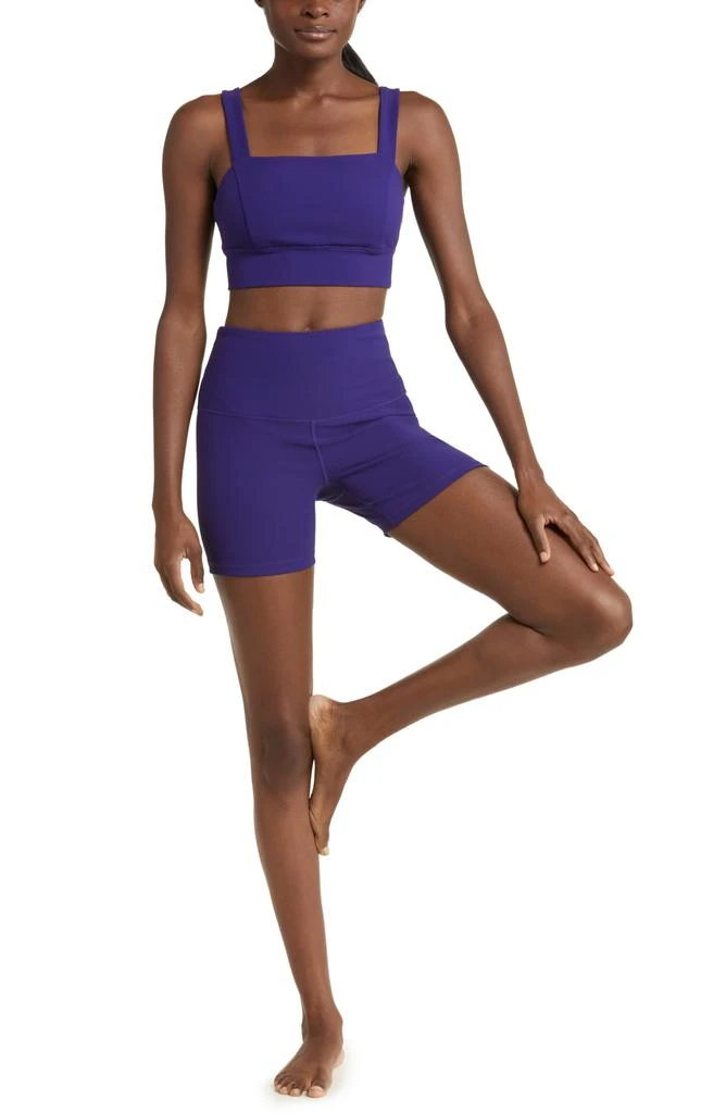 Zella Luxe Rib High Waist Bike Shorts 2
