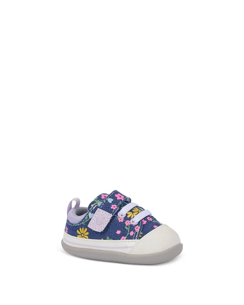 See Kai Run Girls' Stevie Mini Floral Denim Sneakers - Toddler, Little Kid 1