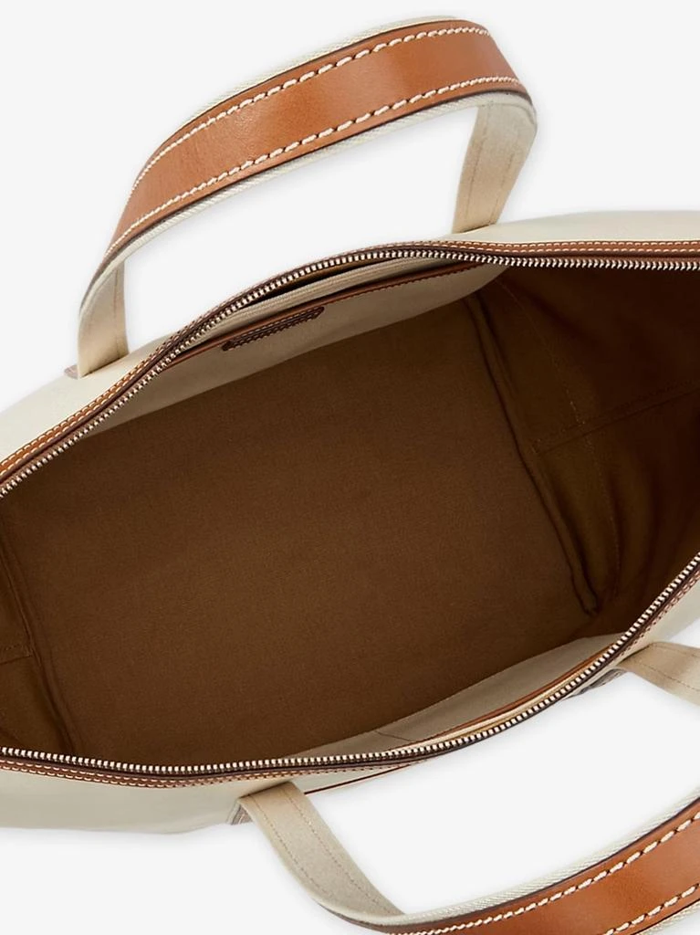 Ralph Lauren Canvas travel bag with leather profiles 4