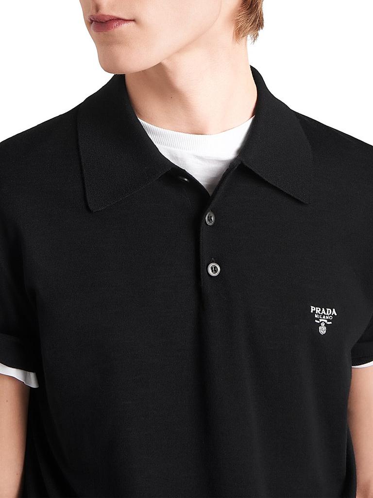 Prada Superfine Wool Polo Shirt - Polo Shirts - Compare