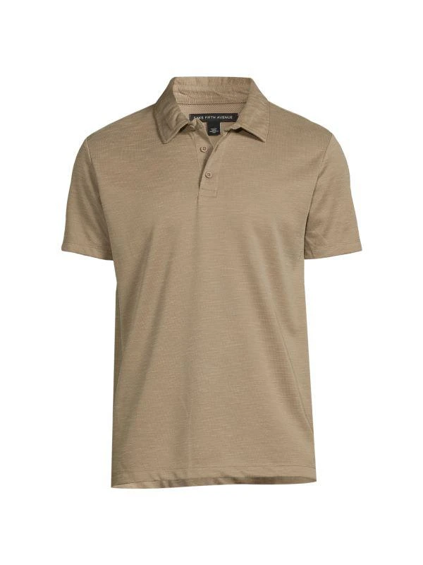 Saks Fifth Avenue Polynosic Short Sleeve Polo 3