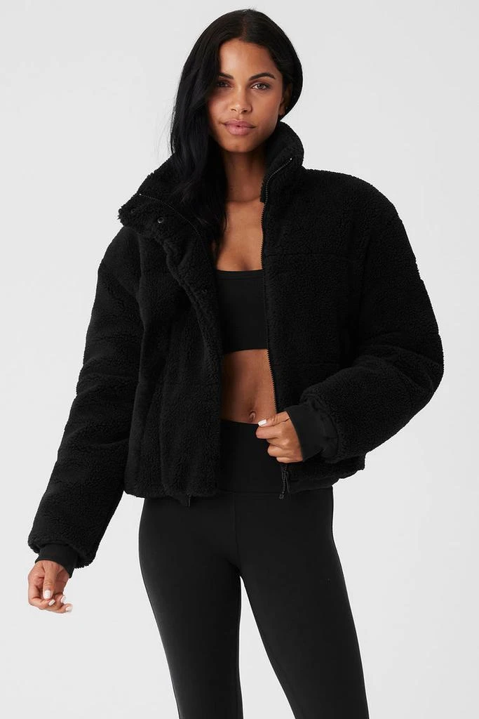 Alo Sherpa Snow Angel Puffer - Black 1